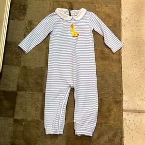 Sweetest cross stitch giraffe long sleeve boys Jon Jon